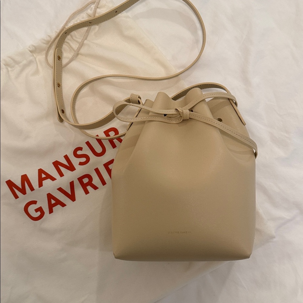 Mansur Gavriel Mini Bucket Bag Dune Ivory Cream - Picture 2 of 11